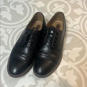 Classic Black Leather Men's Dress Shoes